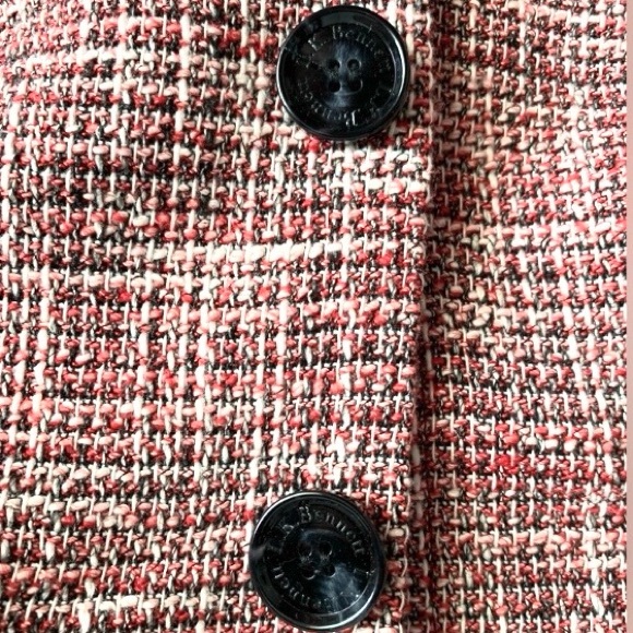 L.K. Bennett Cesilia Tweed Textured Peplum Blazer Jacket 12 - Picture 7 of 8